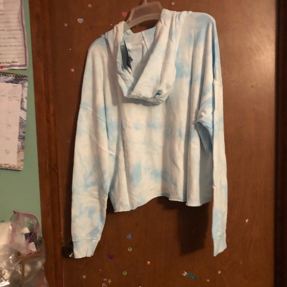 EUC Gap Tie Dye 1/2 Zip Terry Pullover Hoodie - Picture 3 of 4